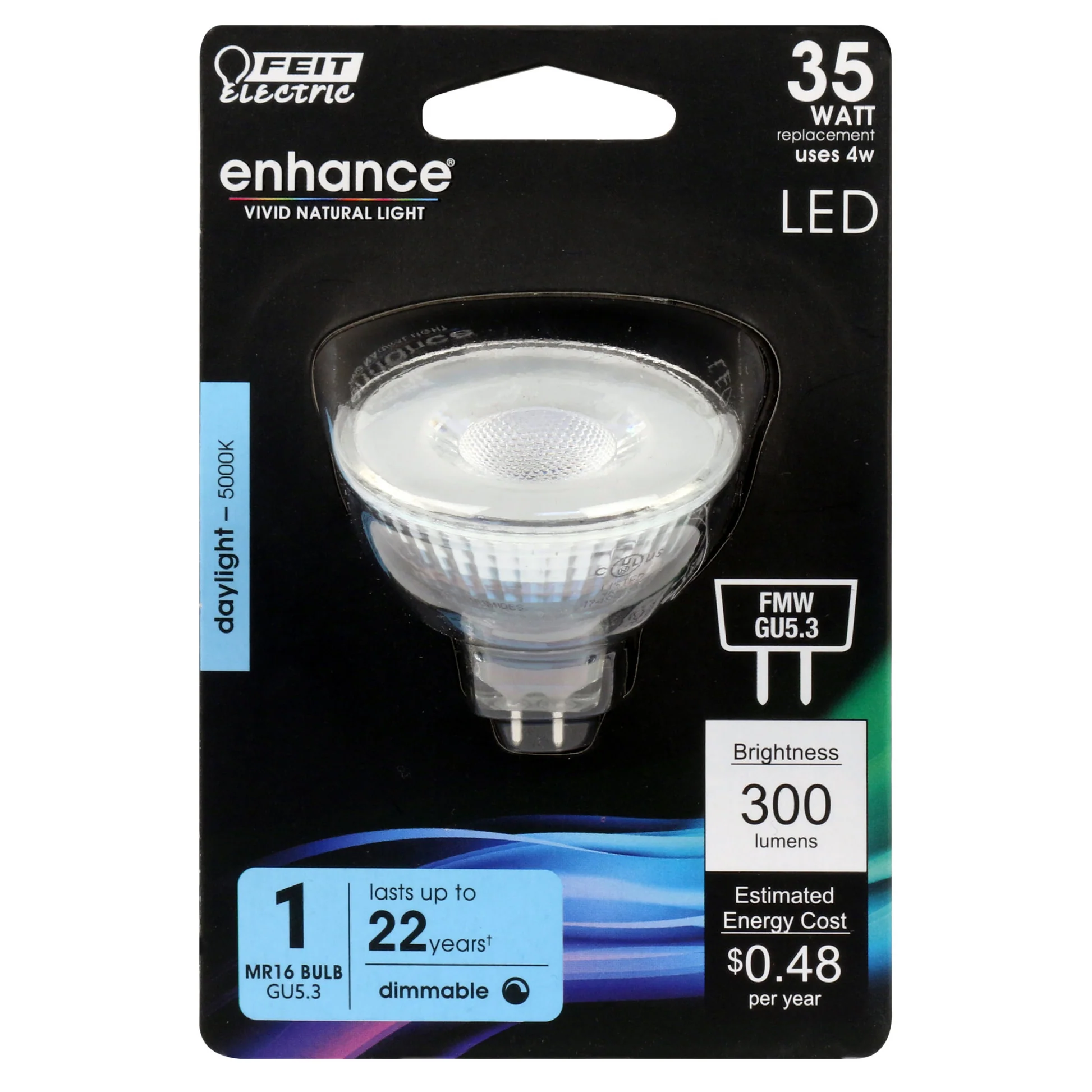 35-Watt Equivalent MR16 Dimmable Daylight Enhance LED - Cheap-Us