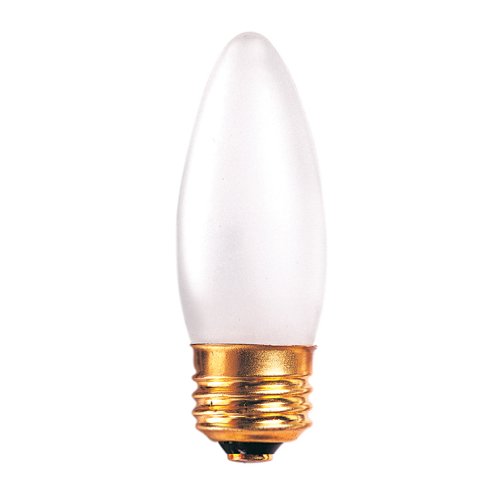Bulbrite 25ETF/2 25 Watt Incandescent B10 Torpedo Chandelier Bulb, Medium Base, Frost - Cheap-Us