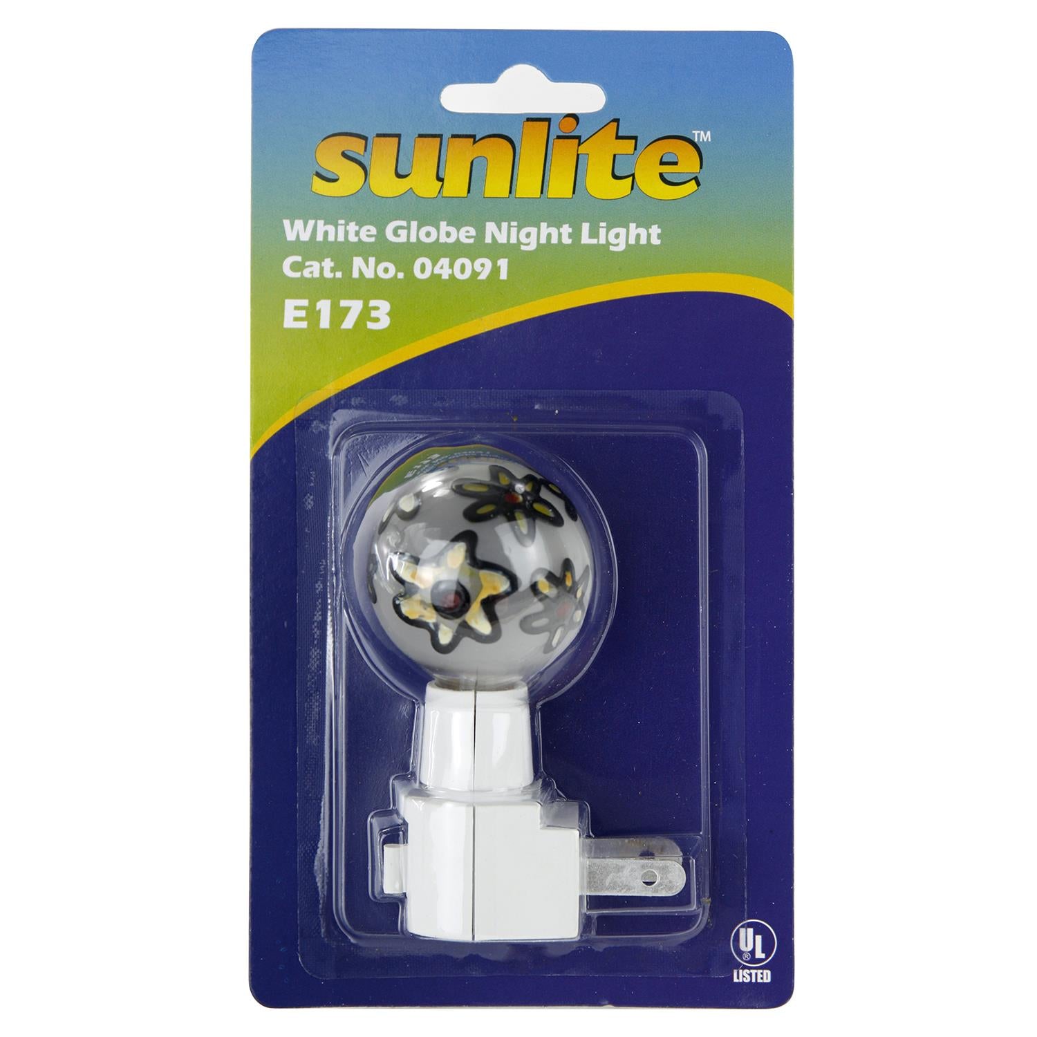 Sunlite E173 Colored Stained Glass Globe Decorative Night Light, Clear - Cheap-Us