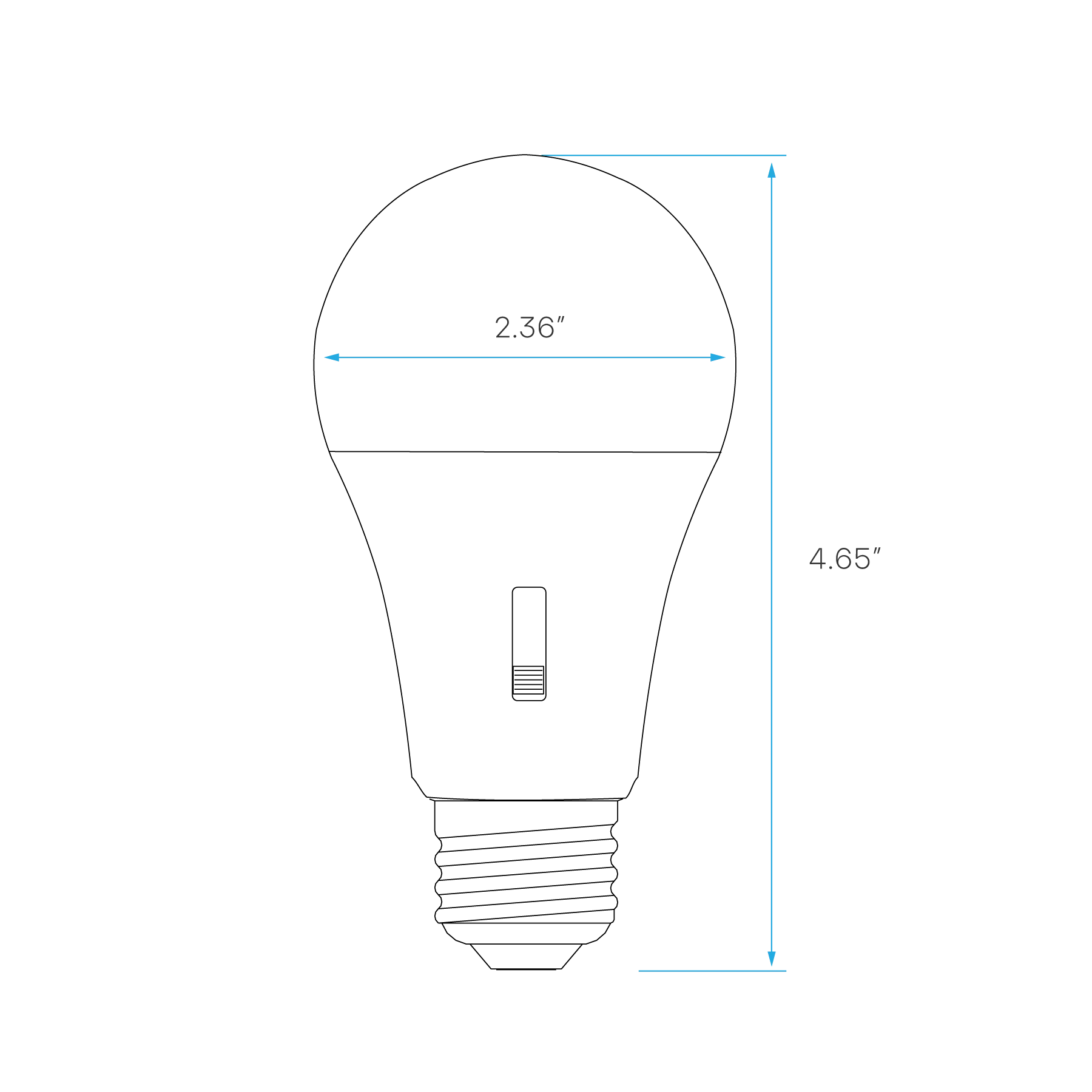 Luxrite LED A19 9W (60W Replacement) Household Light Bulb E26 - 5 CCT Selectable 2700K/3000K/3500K/4000K/5000K (LR21475) - Cheap-Us