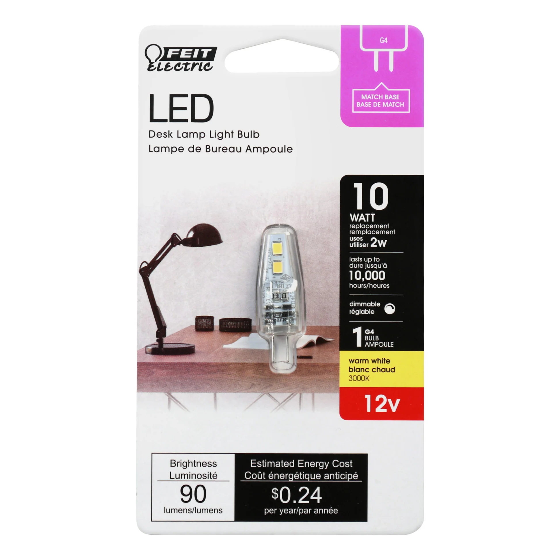 90 Lumen 3000K Dimmable LED - Cheap-Us