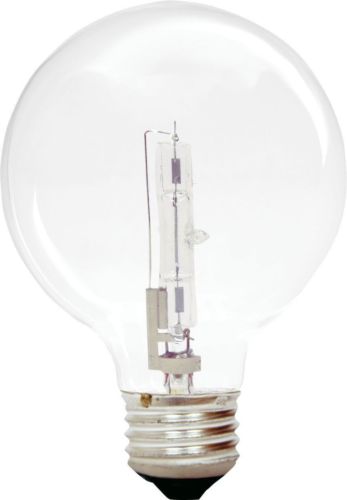 GE 12980-6 40 Watt Globe G25 Light Bulb, Crystal Clear, - Cheap-Us