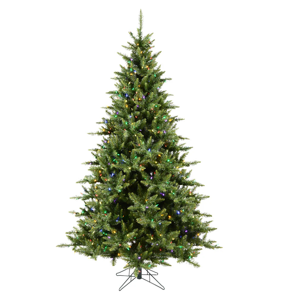 Vickerman 5.5' Camdon Fir Artificial Christmas Tree Multi-Colored Dura-lit LED Lights - Cheap-Us