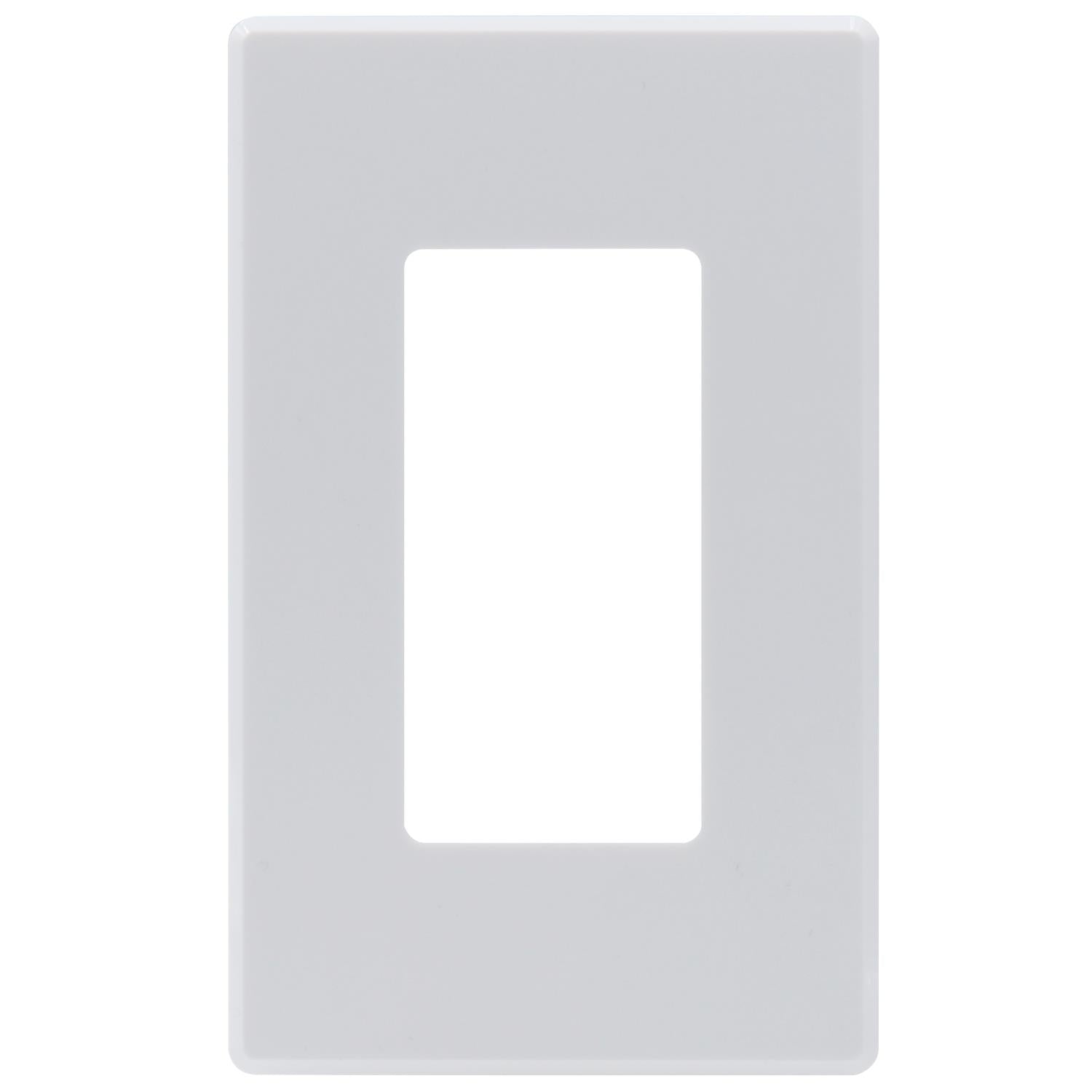 Sunlite 55157-SU LED Wall Rocker Style, Slide Bar Dimmer Switch, Screwless Wall Plates Included, Single Pole or 3-Way Switching, Works with Dimmable Light Bulbs, White 1 Pack - Cheap-Us