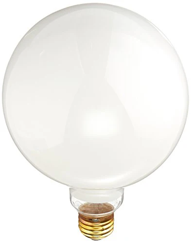 Bulbrite 100G40WH 100 Watt Incandescent G40 Globe, Medium Base, White - Cheap-Us