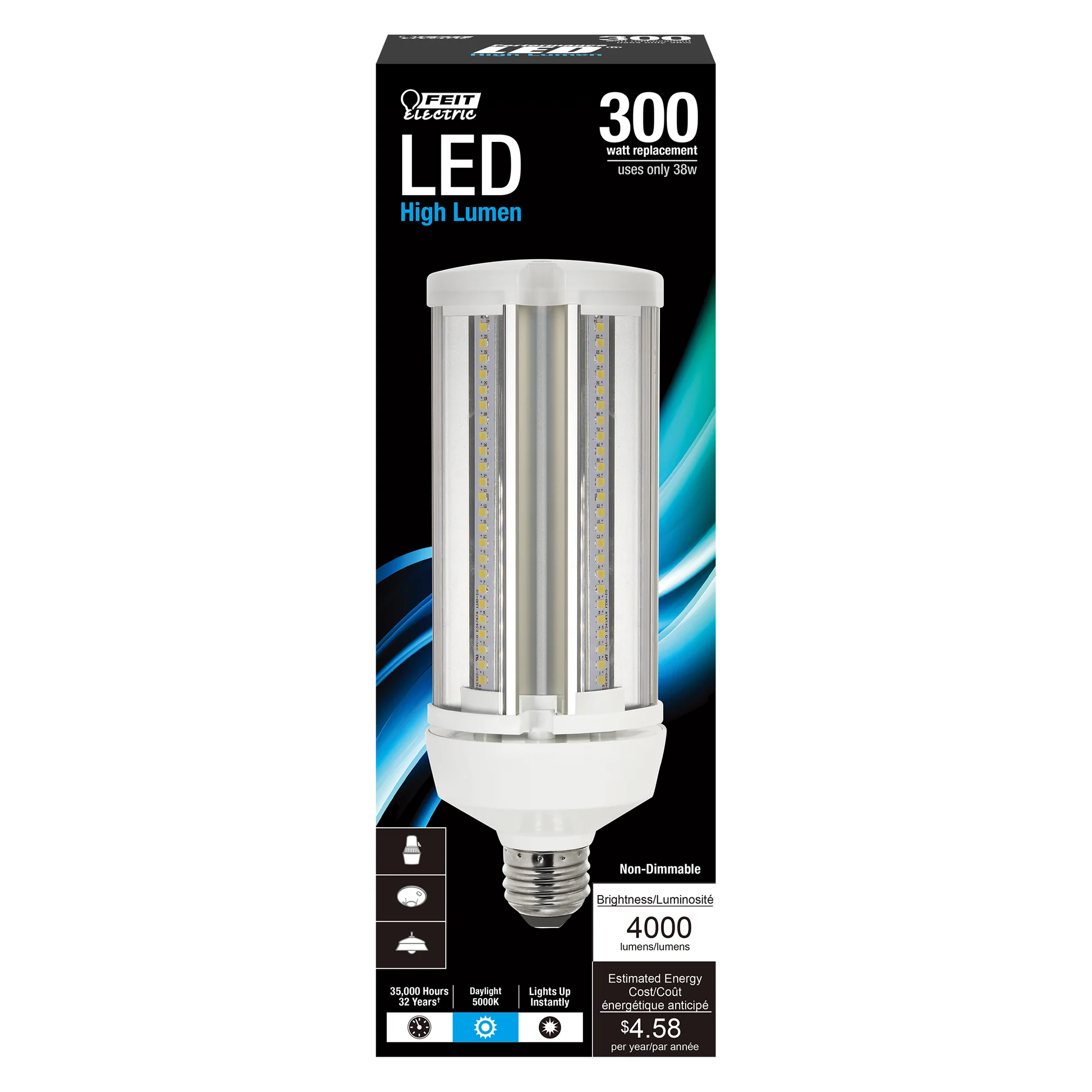 4000 Lumens High Output Corn-Cob LED Yard Light - Cheap-Us