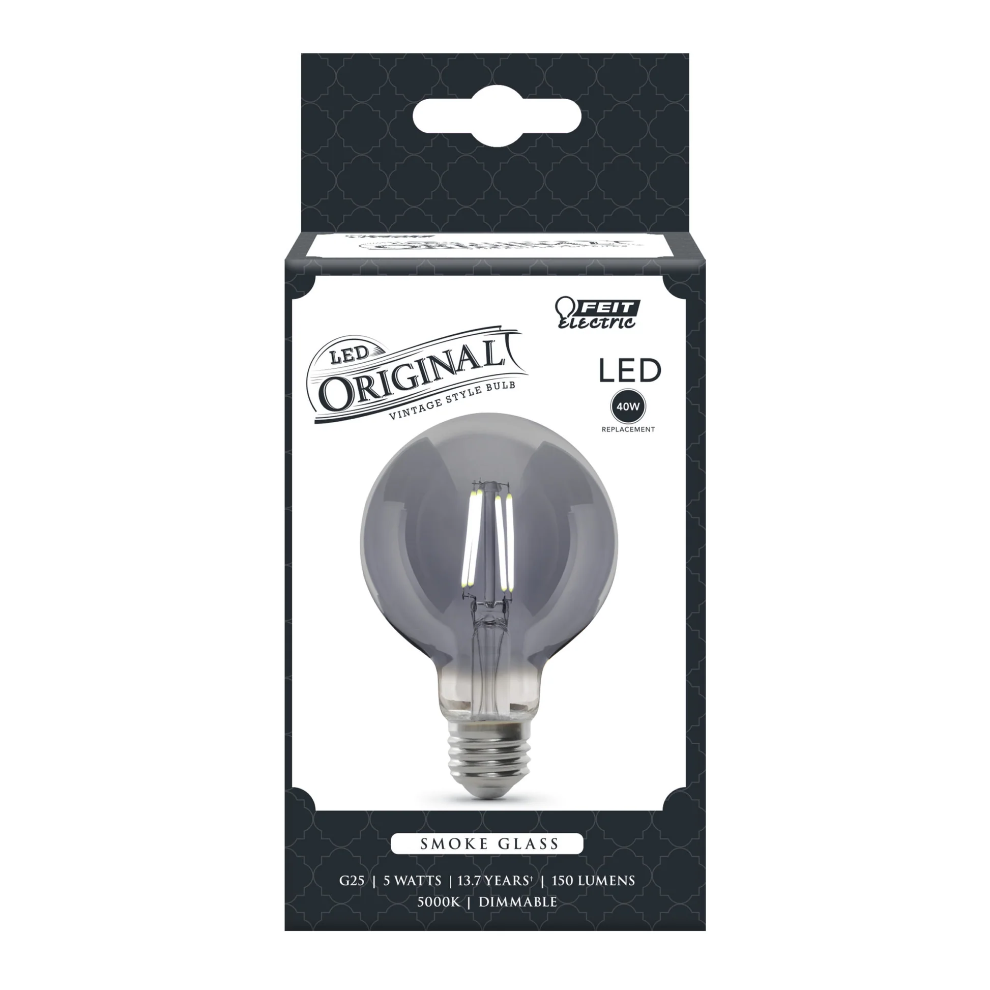 40 W Equivalent Daylight G25 Dimmable Glass Filament LED - Cheap-Us