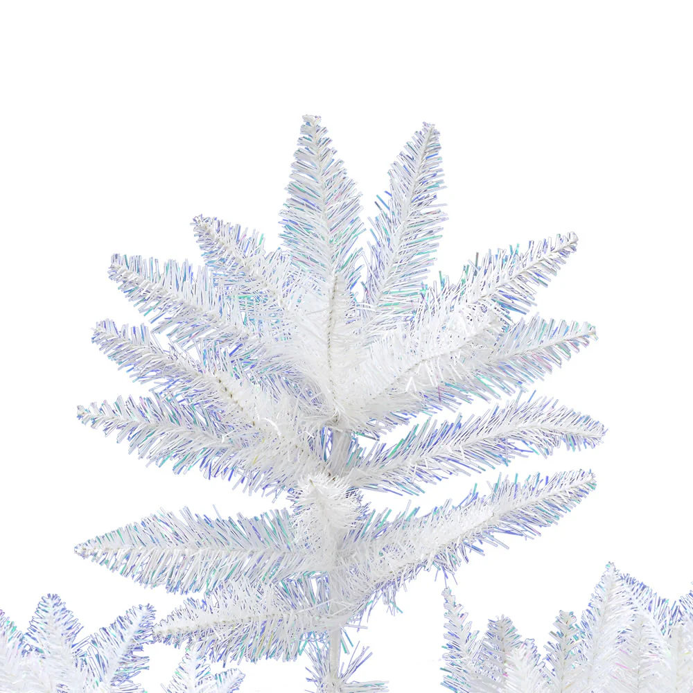 Vickerman 8.5' Sparkle White Spruce Artificial Christmas Tree Unlit - Cheap-Us