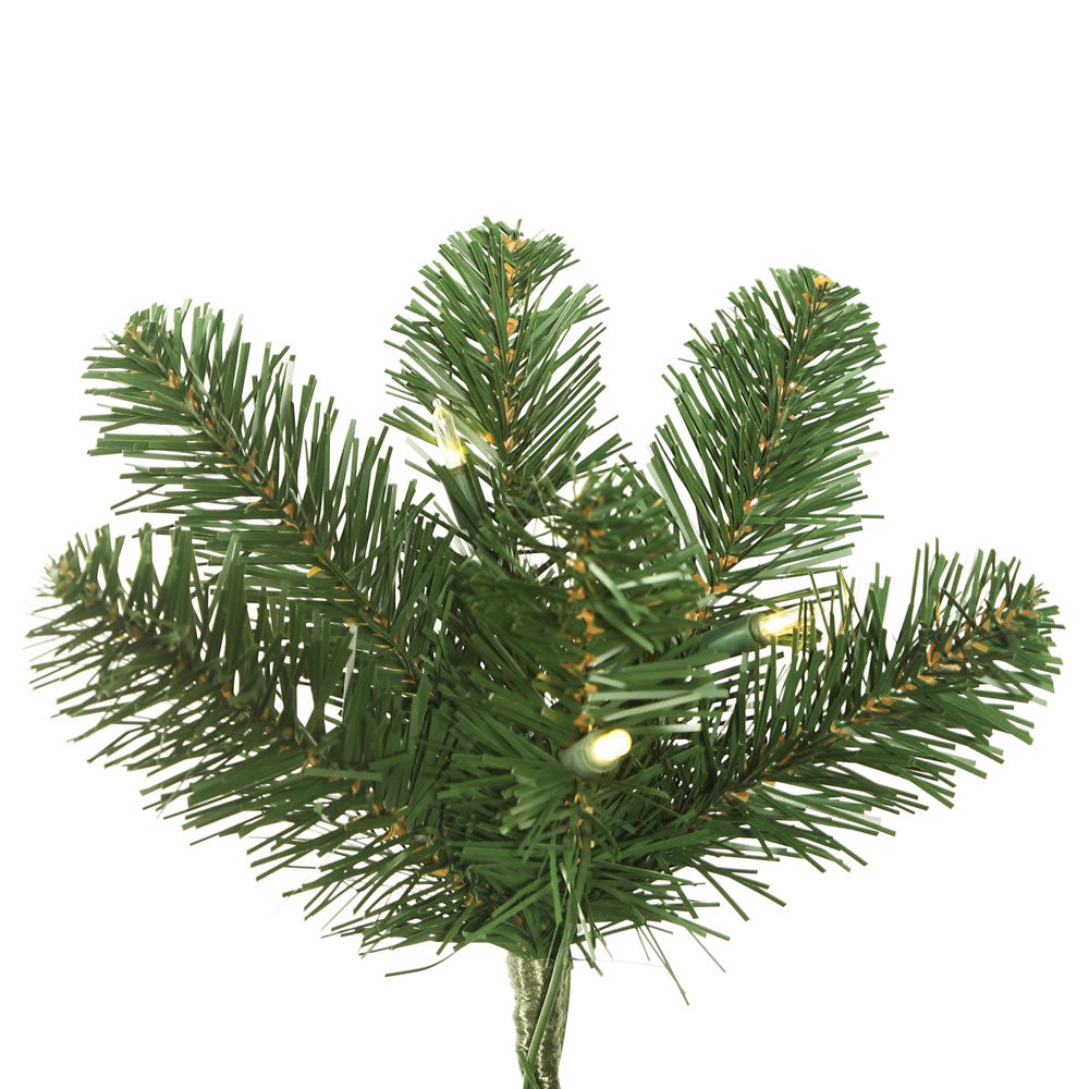Vickerman 7.5' Oregon Fir Artificial Christmas Tree Wide Angle Single Mold Warm White LED Lights - Cheap-Us