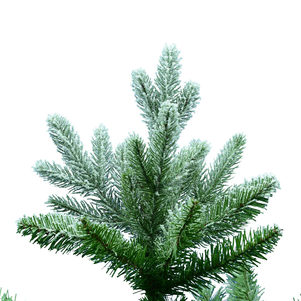 Vickerman 7.5' Frosted Balsam Fir Artificial Christmas Tree Unlit - Cheap-Us