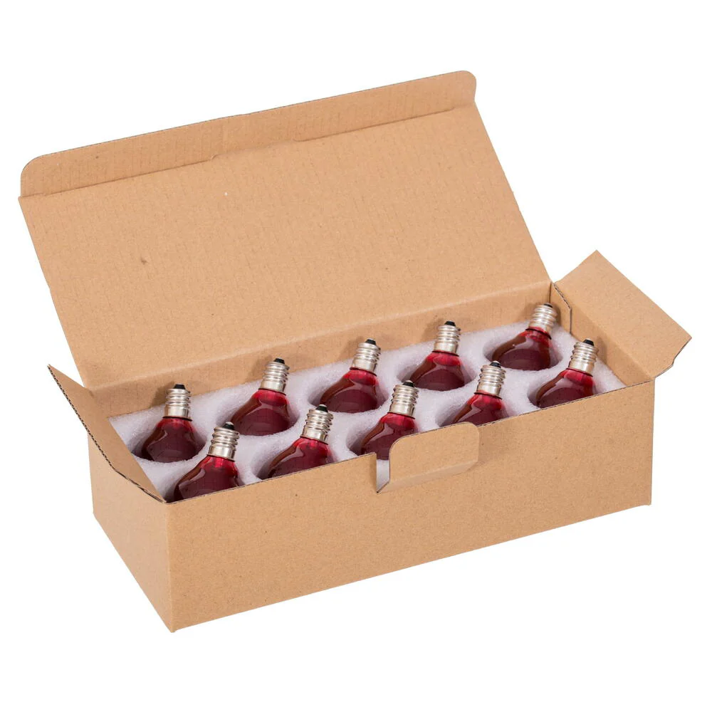 Vickerman Red LED G40-E12 Filament Glass Replacement Bulbs 10/Box - Cheap-Us