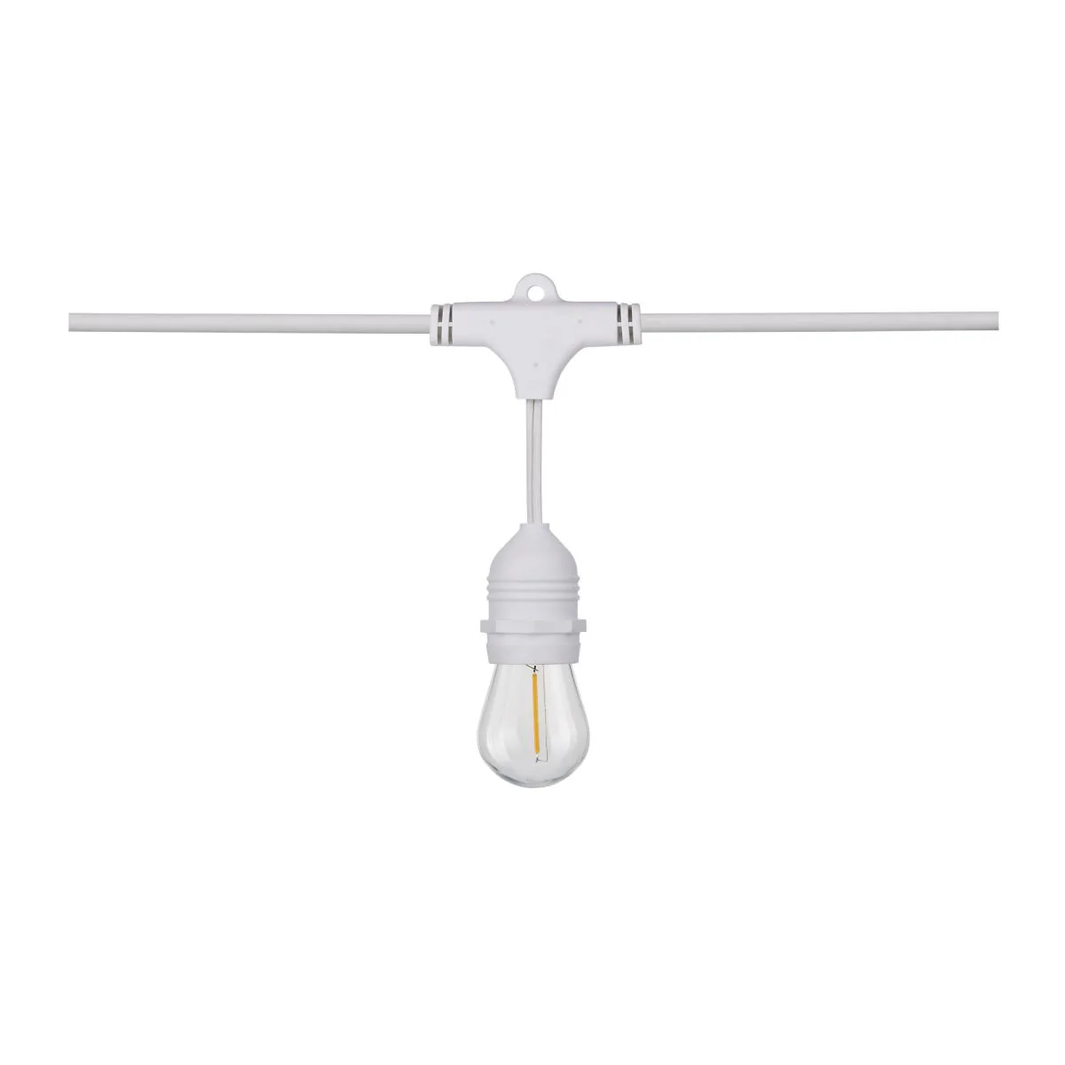 S8038 24FT/LED/SL/S14/822K/WH/120V 24Ft; LED String Light; Includes 12-S14 bulbs; 2200K; White Cord - Cheap-Us
