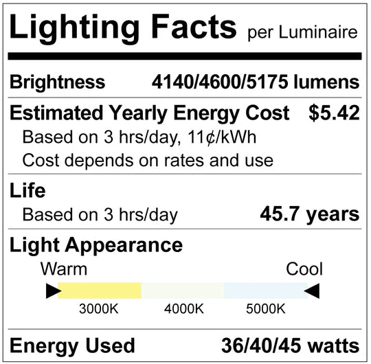 4' WRAP WATTAGE SELECTABLE 3CCT - Cheap-Us