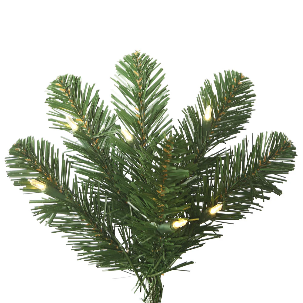 Vickerman 7.5' Oregon Fir Slim Artificial Christmas Tree Warm White LED Lights - Cheap-Us