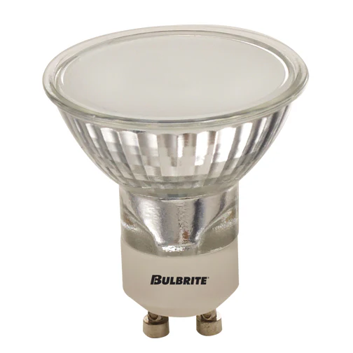 Bulbrite FMW/GU10/FR 35 Watt Dimmable Halogen Lensed MR16 Bulb, Twist and Lock GU10 Base, Frost - Cheap-Us