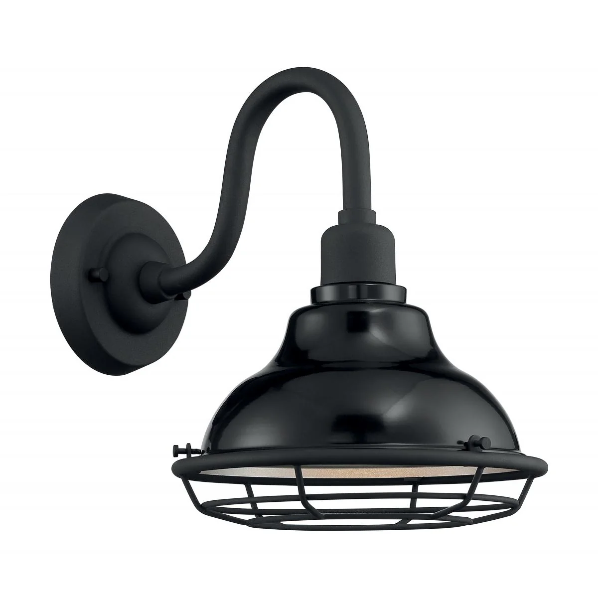 60-7001 NEWBRIDGE 1LT SM OUTDOOR WALL Newbridge - 1 Light Sconce with- Black and Silver & Black Accents Finish - Cheap-Us