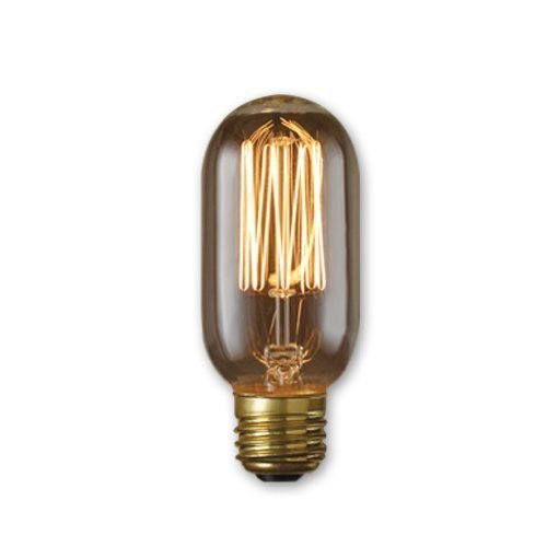 Bulbrite NOS40T14/SQ 40 Watt Nostalgic Incandescent Edison T14, Vintage Thread Filament, Medium Base, Warm White - Cheap-Us