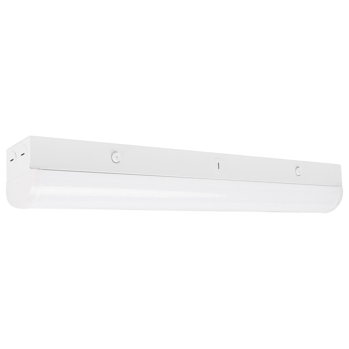 Satco Nuvo LED 2/4/8-Foot Linear Strip Light 20W/82W/Wattage Selectable, CCT Selectable, 100-277V, With/Without Integrated EM And Sensor, White Finish - Cheap-Us