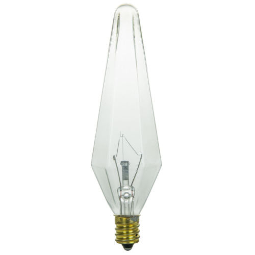 Sunlite 25 Watt Prismlite, Candelabra Base, Clear - Cheap-Us
