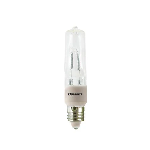 BULBRITE HALOGEN T4 MINI-CANDELABRA SCREW (E11) 150W DIMMABLE LIGHT BULB 2900K/SOFT WHITE 5PK (610151) - Cheap-Us
