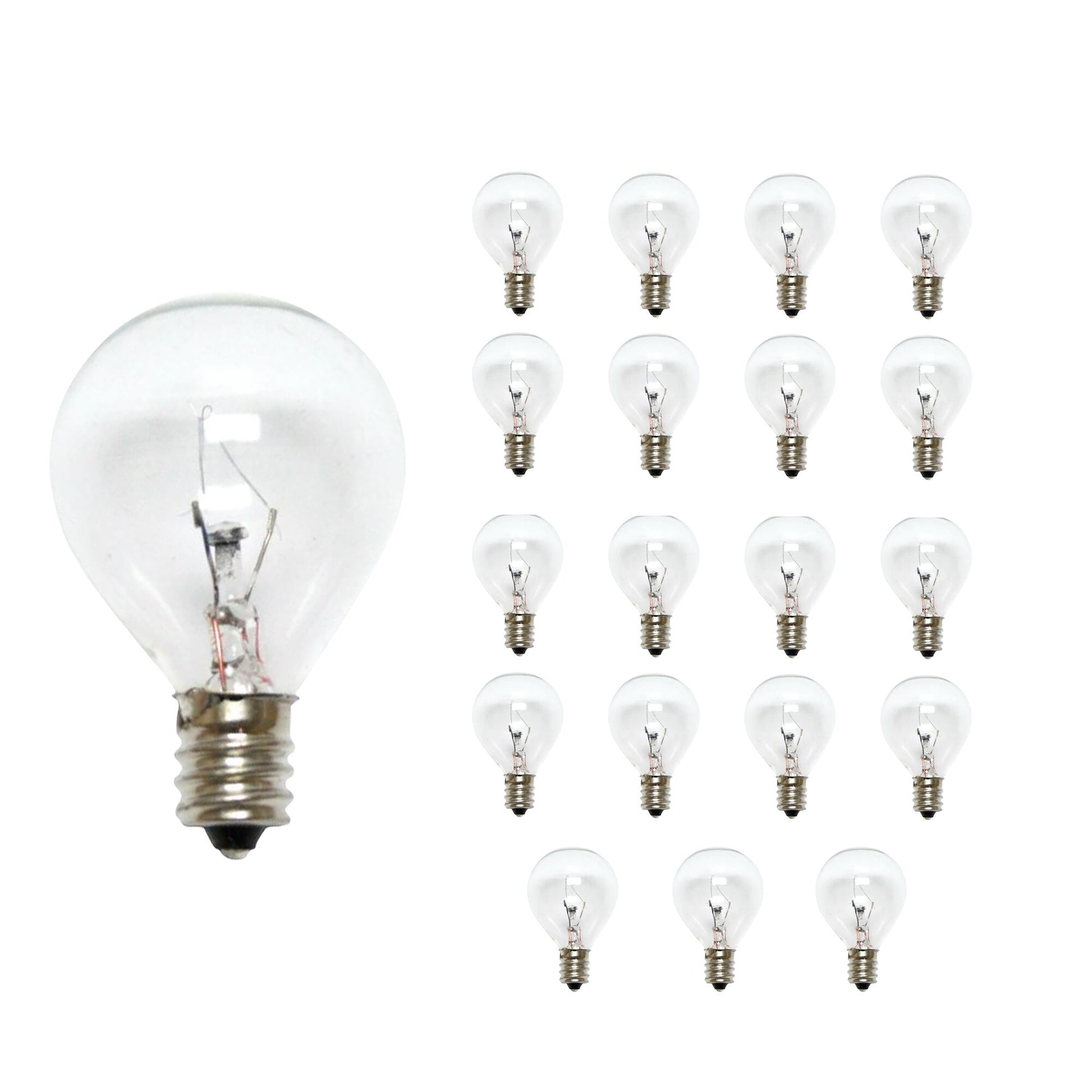 BULBRITE KRYPTON G11 CANDELABRA SCREW (E12) 25W DIMMABLE LIGHT BULB 2700K/WARM WHITE 20PK (461025) - Cheap-Us