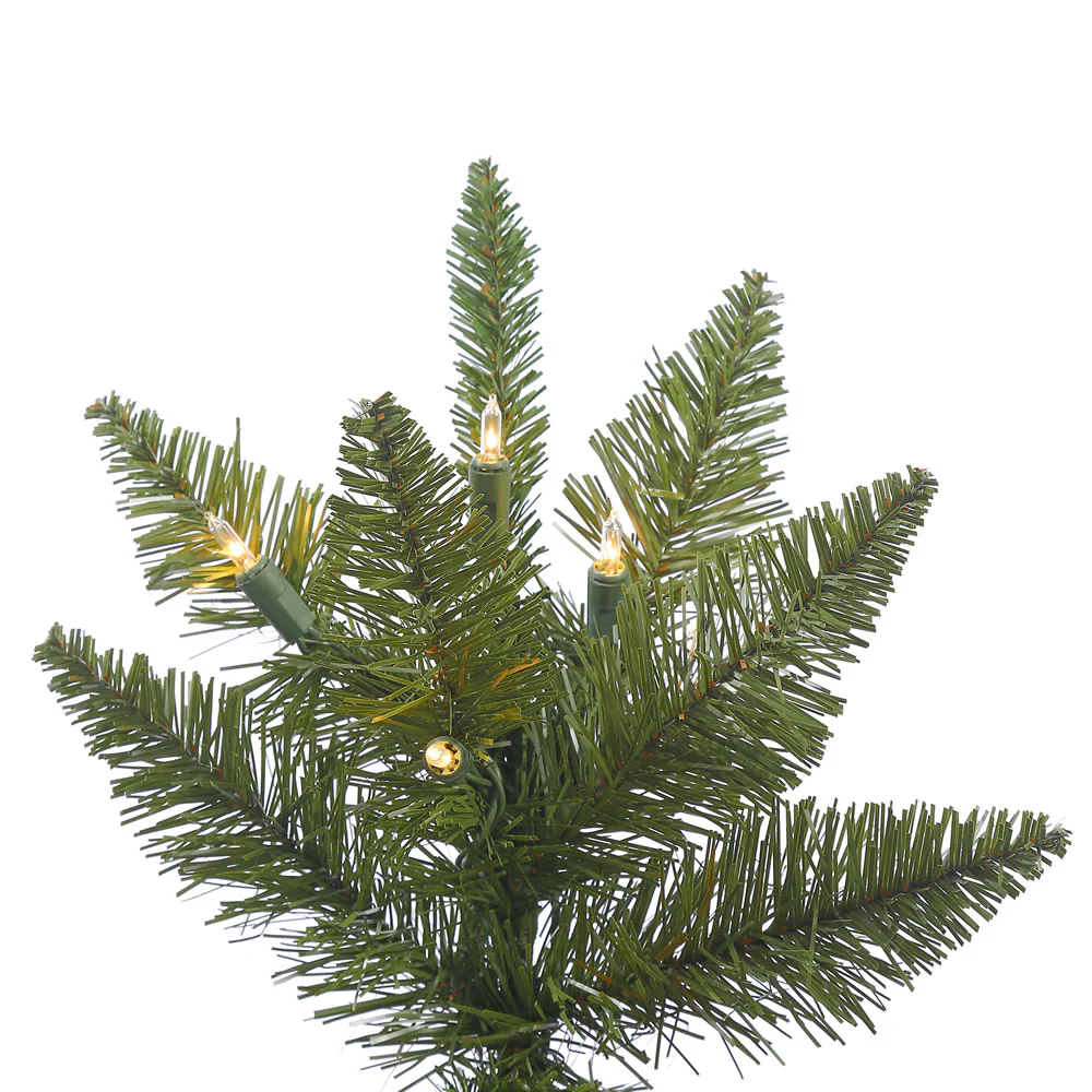 Vickerman 5.5' Durango Spruce Slim Artificial Christmas Tree Clear Dura-Lit® Lights - Cheap-Us