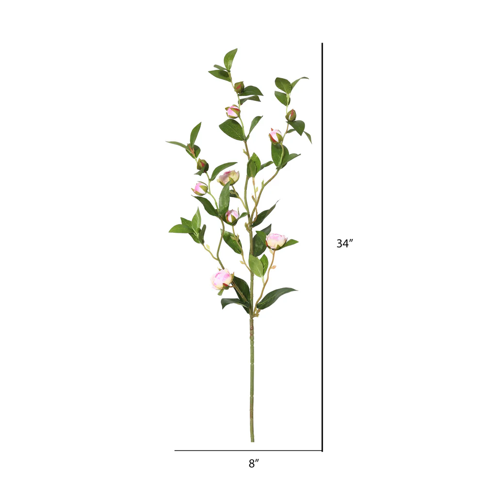 Vickerman 34'' Artificial Pink Tea Rose Spray - Cheap-Us