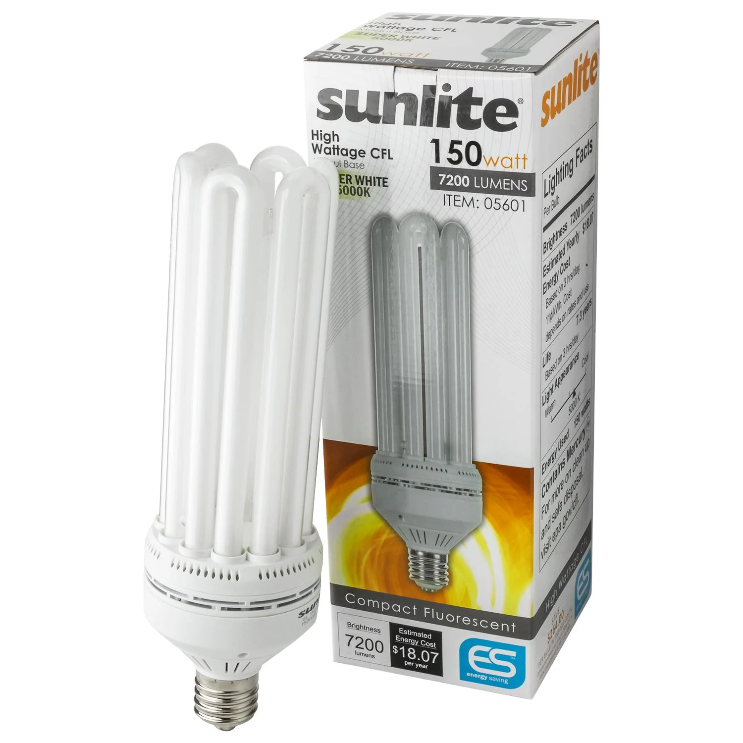 Sunlite 150 Watt Super High Wattage Tubes, Mogul Base, Super White - Cheap-Us