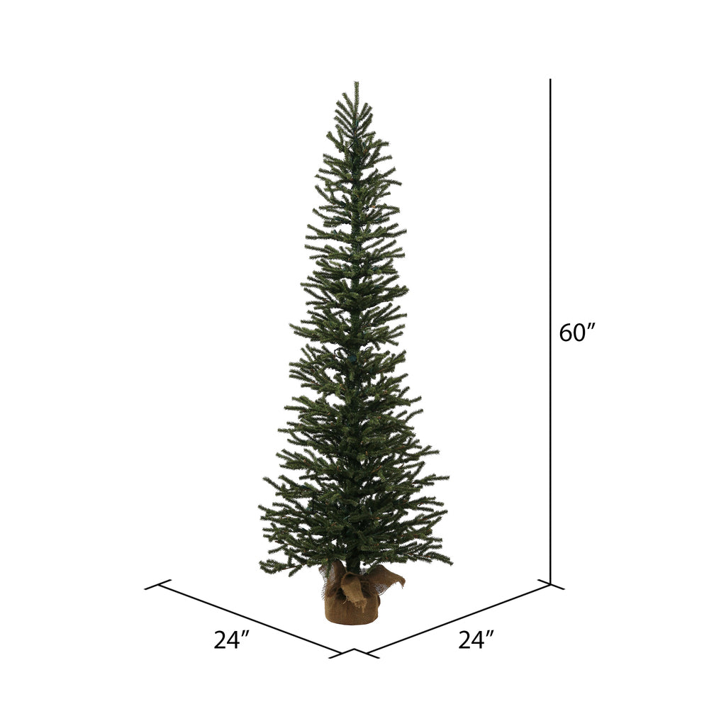 Vickerman 5' Mini Pine Artificial Christmas Tree Unlit - Cheap-Us