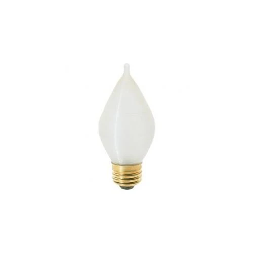 Bulbrite 25C15S 25 Watt Incandescent C15 Spunlite Chandelier Bulb, Medium Base, Satin - Cheap-Us