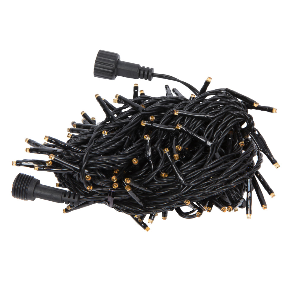 Vickerman 144 Orange LED Cluster Light Set 24' Christmas Light Set Black Wire - Cheap-Us