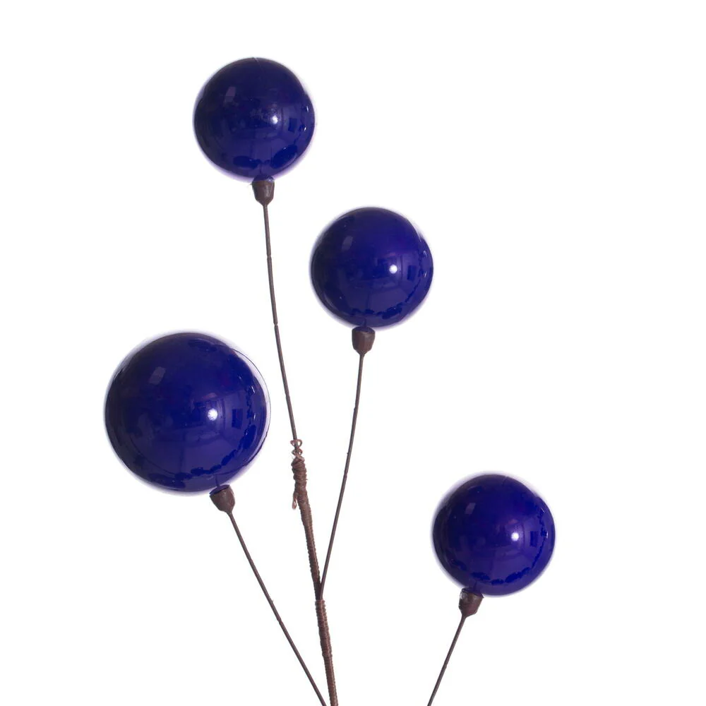 Vickerman 10' Purple Pearl Branch Ball Wire Garland. - Cheap-Us