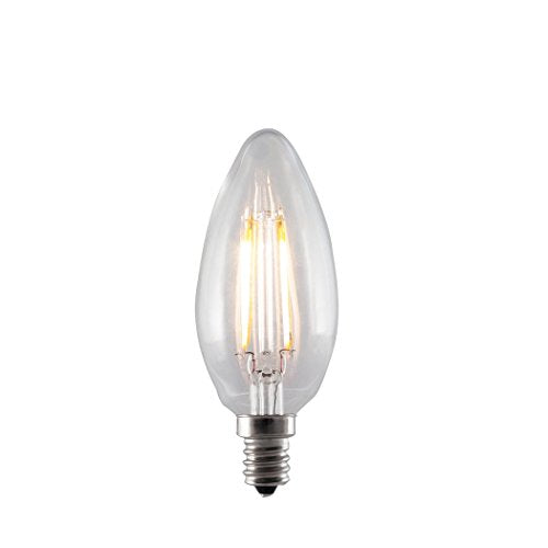Bulbrite LED2B11/27K/FIL/E12 2-Watt LED Filament B11 Chandelier Bulb, 25W Equivalent, Candelabra Base, Warm White - Cheap-Us