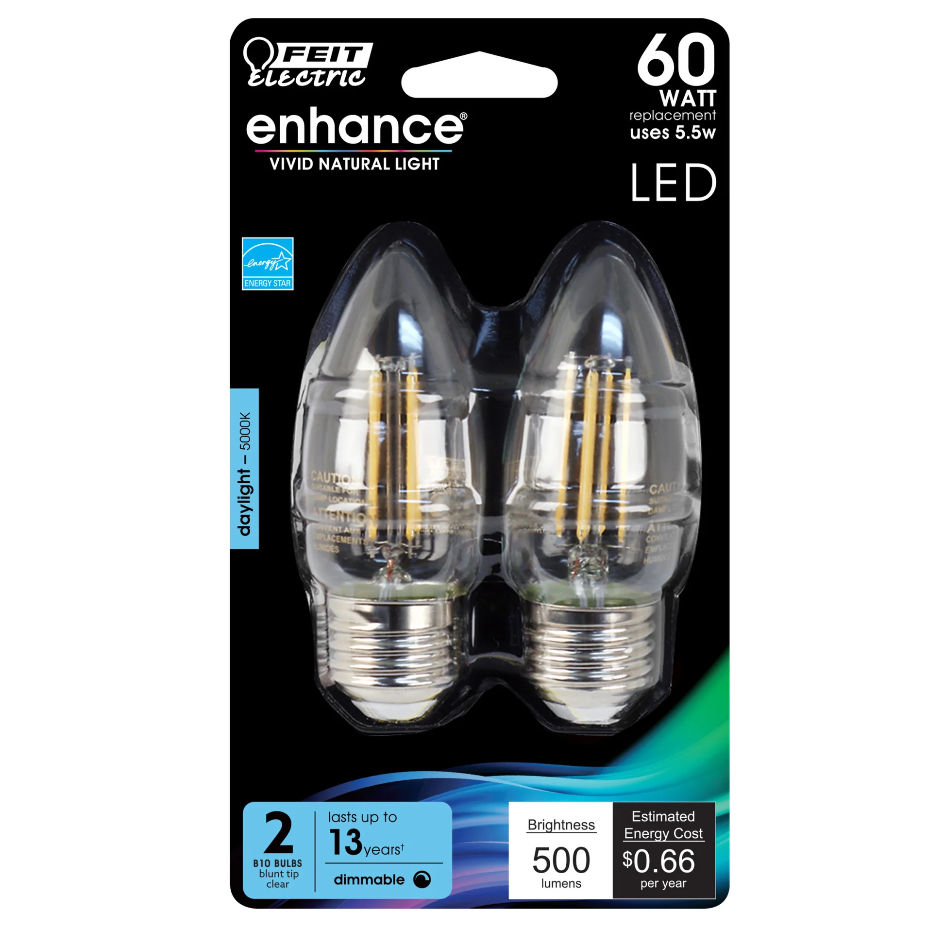 500 Lumen 5000K Dimmable Blunt Tip LED - Cheap-Us