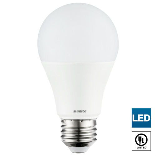 Sunlite 80858-SU LED A19 Super Bright Light Bulb, Non-Dimmable, 14 Watt (100 Watt Equivalent), 1500 Lumens, Medium (E26) Base, UL Listed, 50K - Super White, Pack of 12 - Cheap-Us