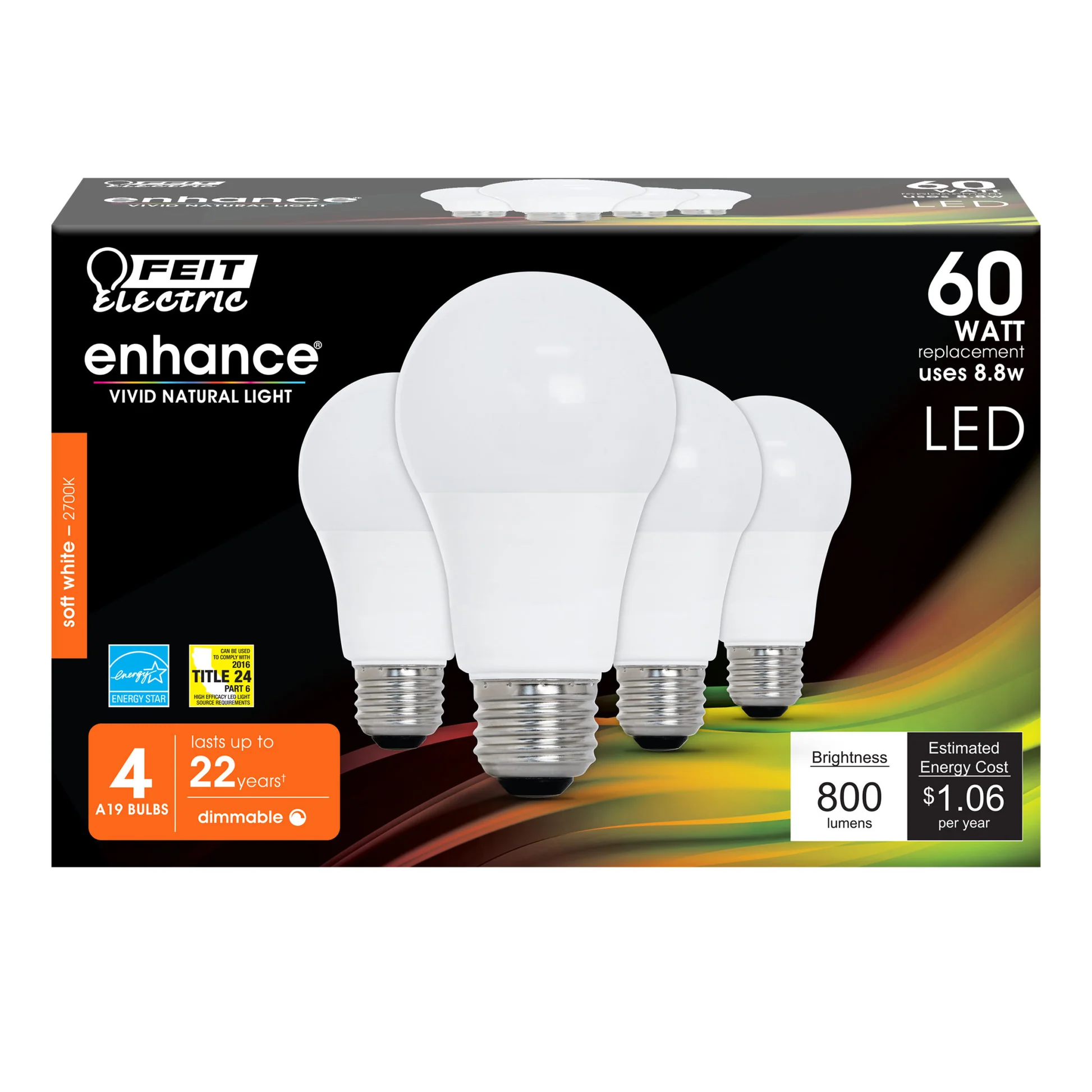 800 Lumen 2700K Dimmable LED - Cheap-Us