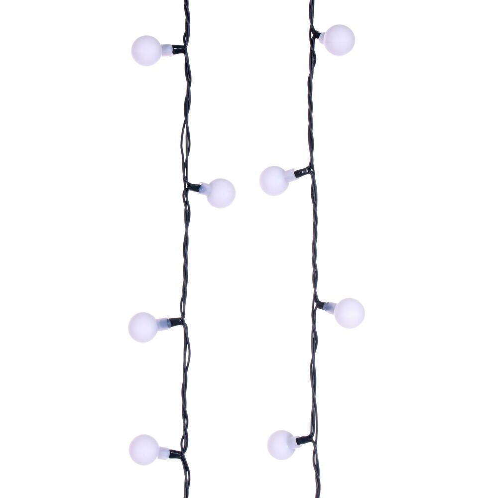 Vickerman 400 Light Warm White LED Indoor/Outdoor 8 Function Cherry Light Set with Remote Control. - Cheap-Us