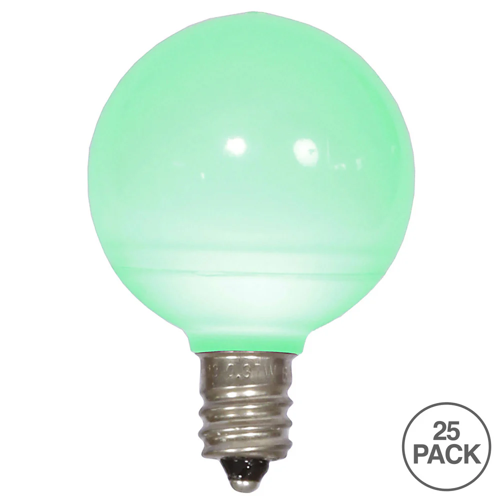 Vickerman G40 Green Ceramic LED Replacement Bulb package of 25 - Cheap-Us