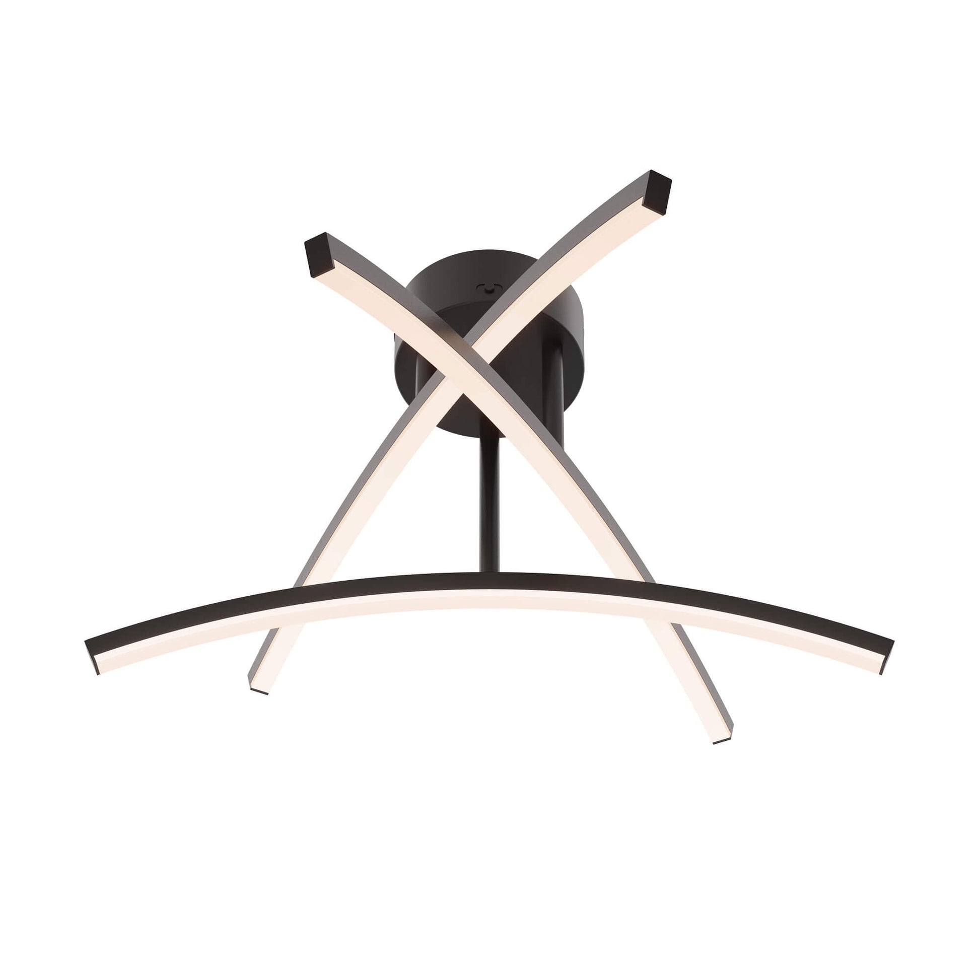 Dals Lighting Sway 20 Inch 5CCT 3 Light Curved Flush Mount - Cheap-Us