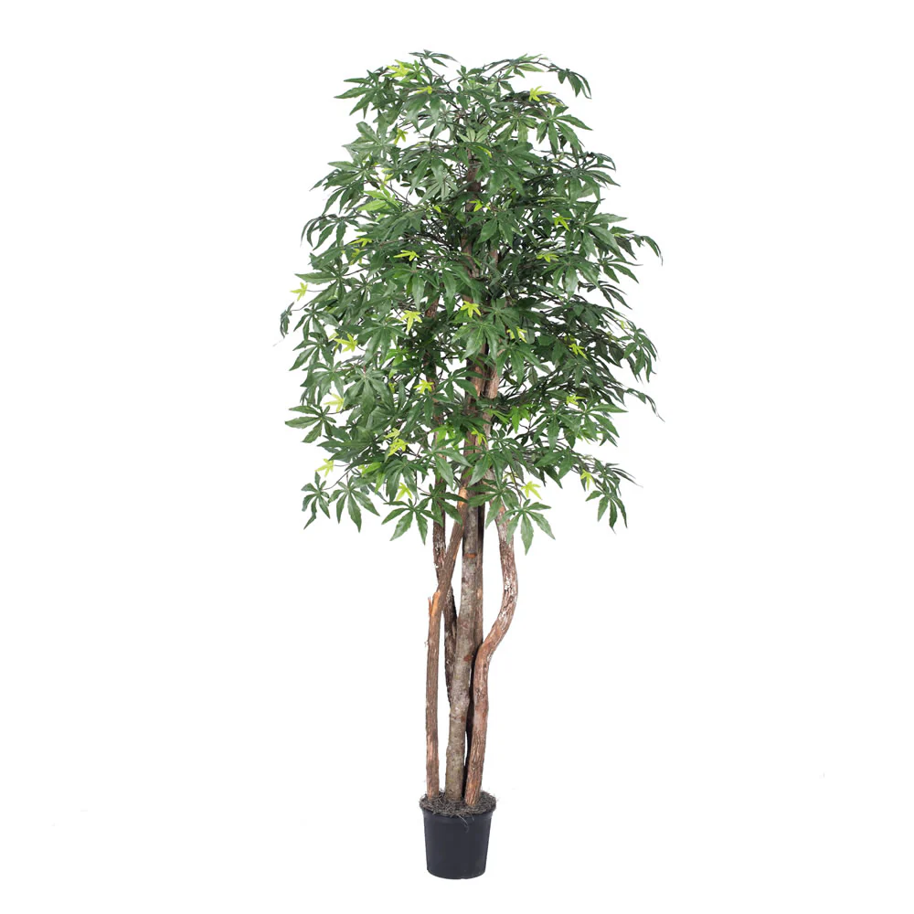 Vickerman 6' Artificial Japanese Maple Executive Black Plastic Pot - Cheap-Us