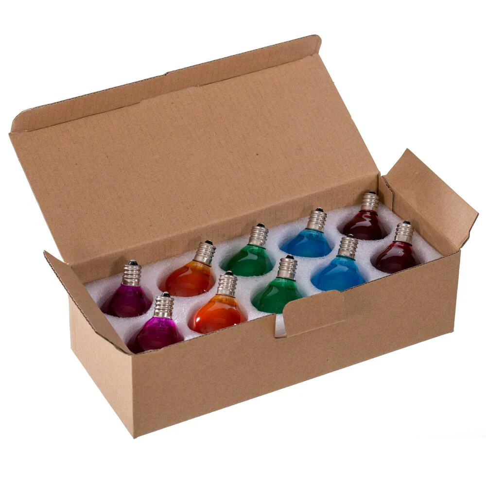 Vickerman Multi-Colored LED G40-E12 Filament Glass Replacement Bulbs 10/Box - Cheap-Us