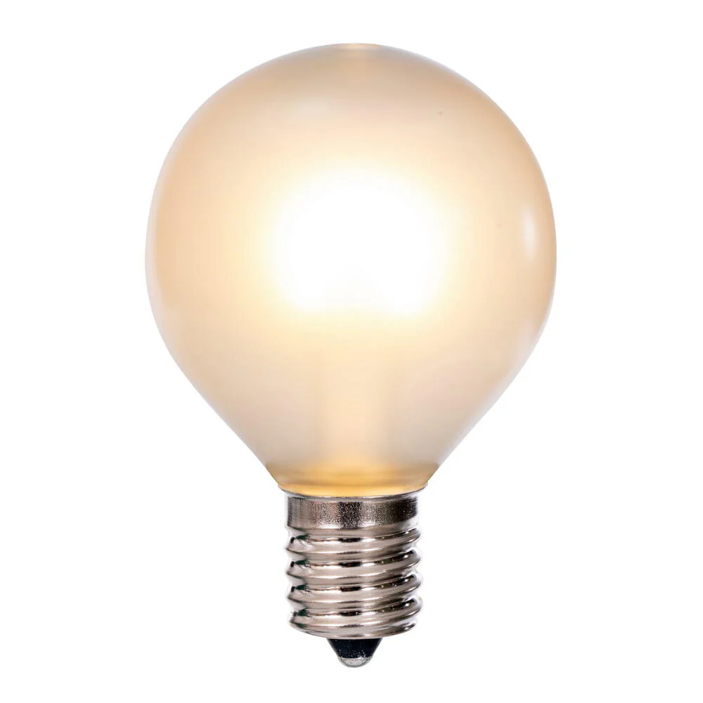 Vickerman G50 Transparent Frosted U-Shaped Filament Warm White Bulb, E17 Base, .6 Watts, 25 Pcs Assorted/Bag. - Cheap-Us