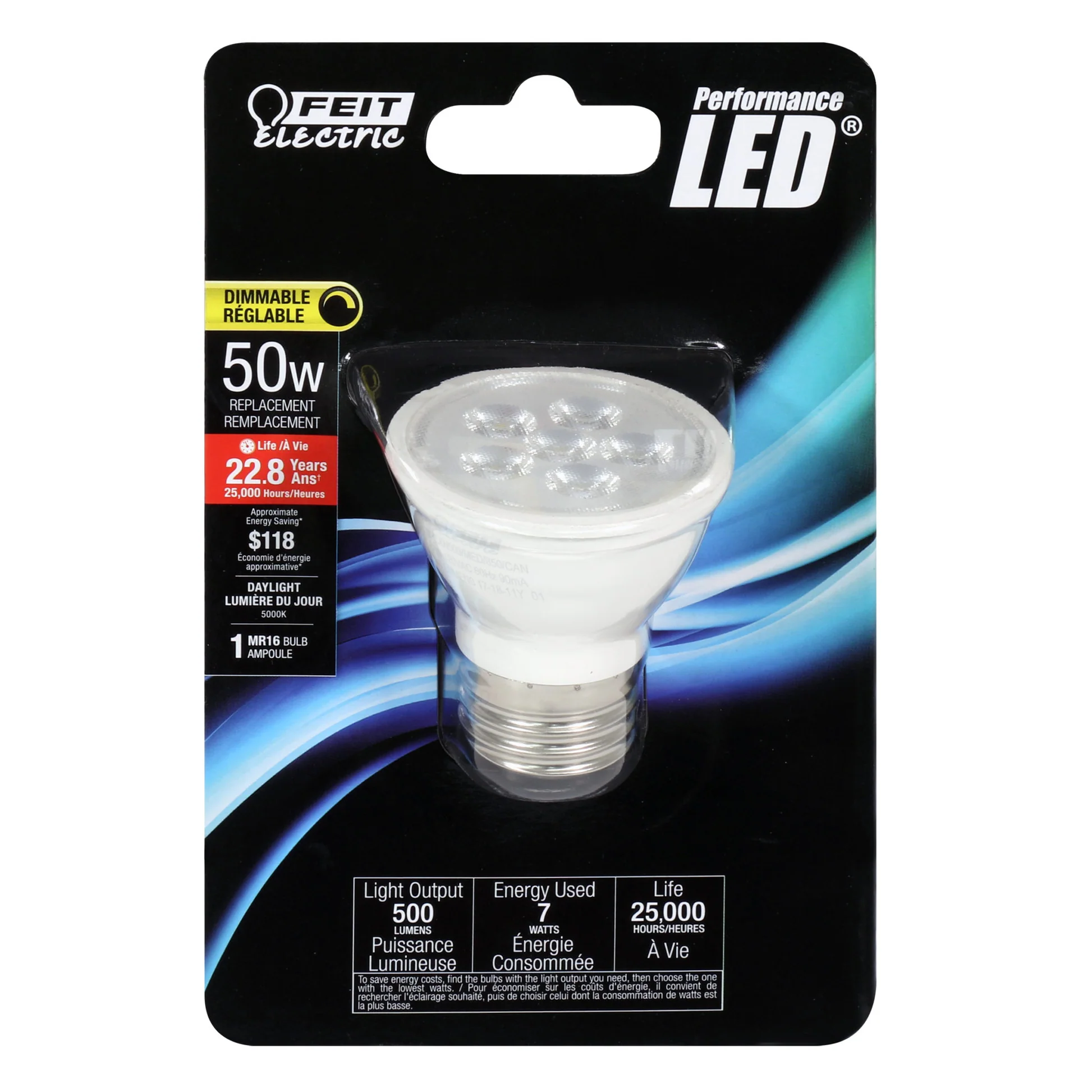 500 Lumen 5000K Dimmable LED - Cheap-Us