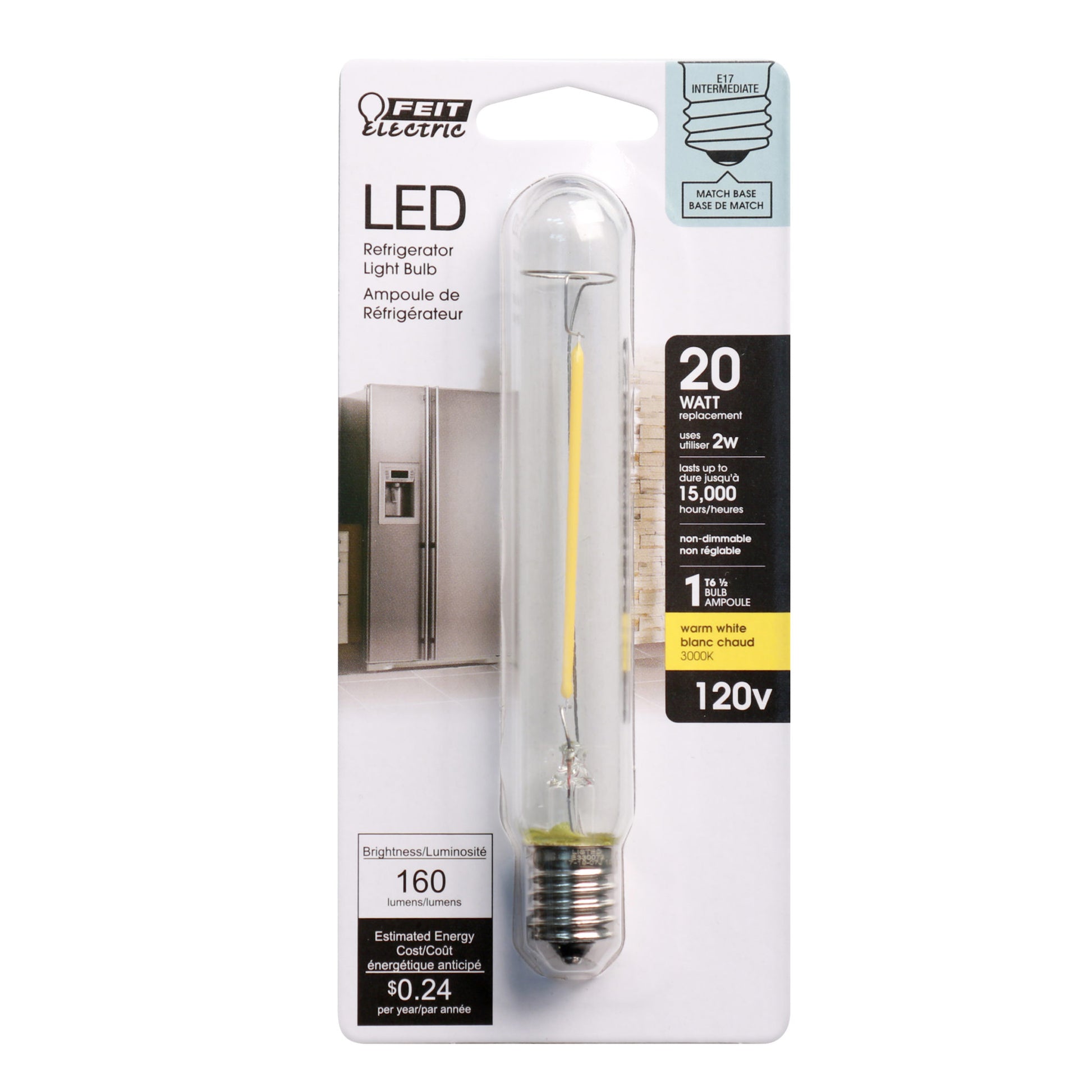160 Lumen 3000K Non-Dimmable LED - Cheap-Us