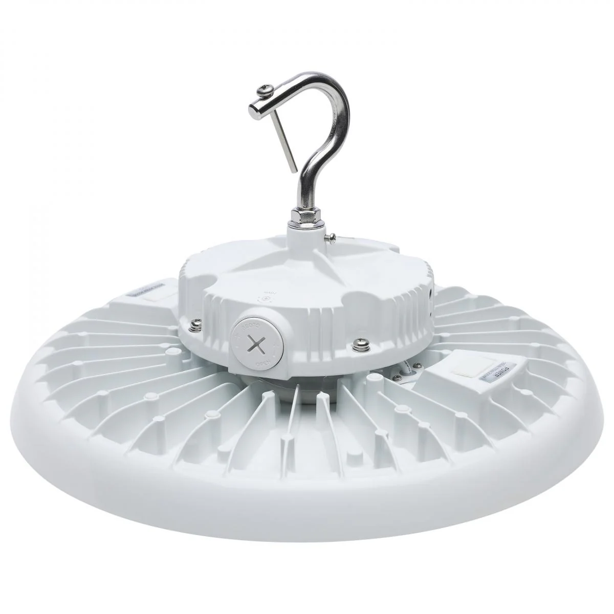 65-813 LED UFO HIGHBAY CCT & WATT ADJ Wattage 150W/175W/200W and CCT Selectable 3K/4K/5K LED UFO High Bay; 120-347 Volt; White Finish - Cheap-Us