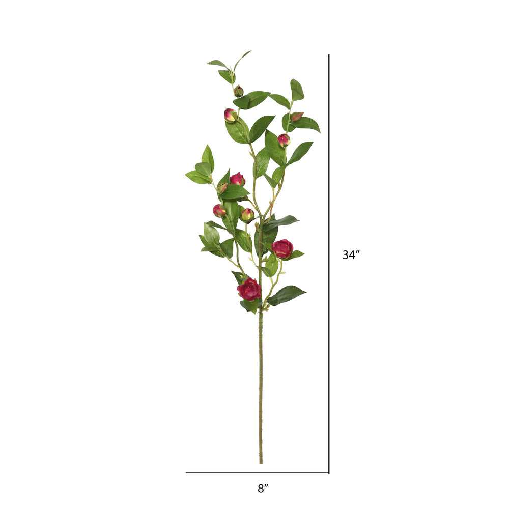 Vickerman 34'' Artificial Burgundy Tea Rose Spray - Cheap-Us
