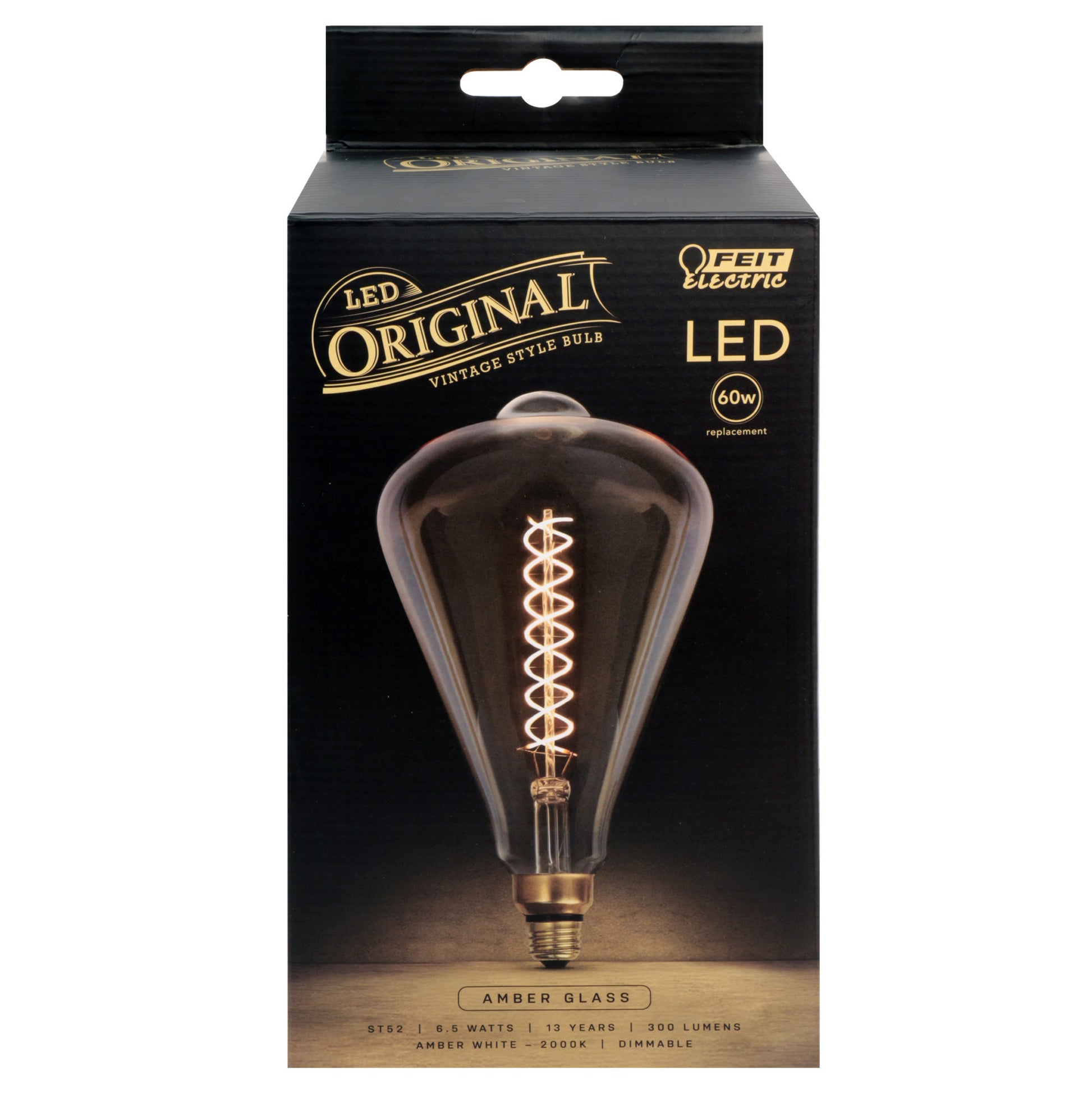 300 Lumen Vintage 2000K Dimmable LED ST52 - Cheap-Us