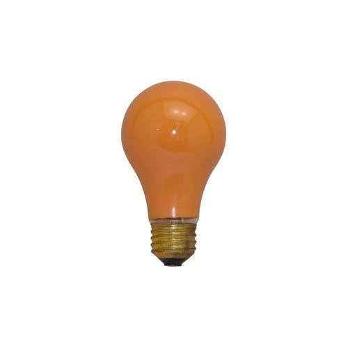 Bulbrite 25A/CO 25 Watt Incandescent A19 Party Bulb, Medium Base, Ceramic Orange - Cheap-Us