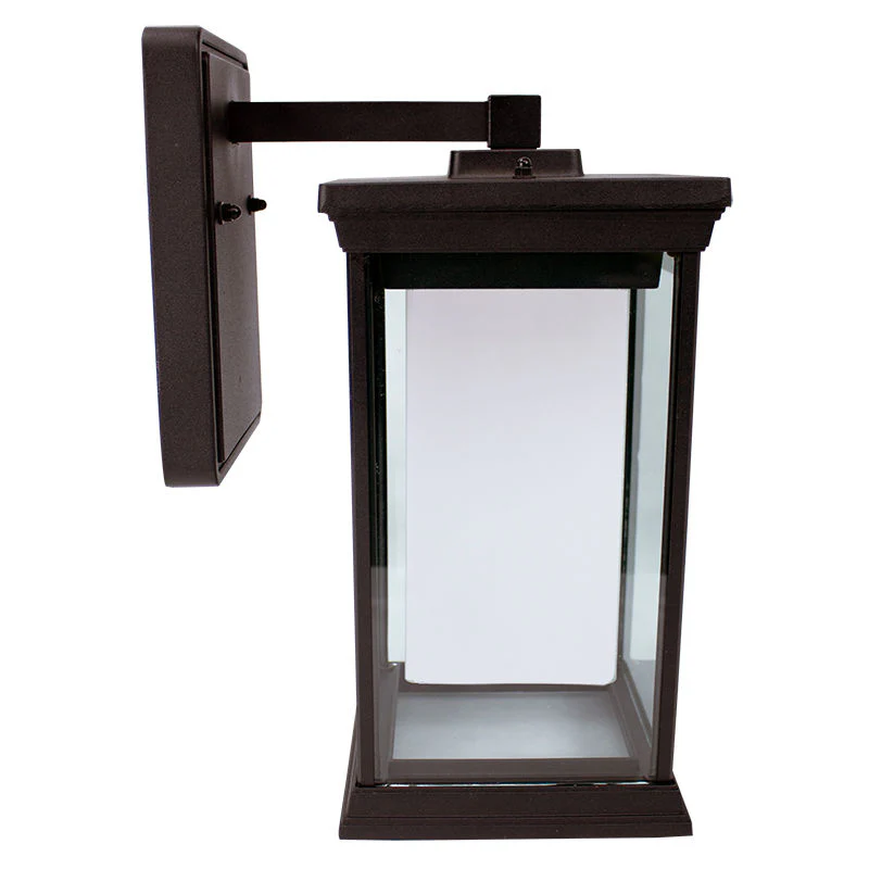 Westgate 11In M1 LED Outdoor Lantern Wall Sconce 12W 30/40/50K Frosted Lens Orb Photocell , Outdoor Lighting, 12W, 500 Lumens, 30K/40K/50K, Orb Finish - Cheap-Us
