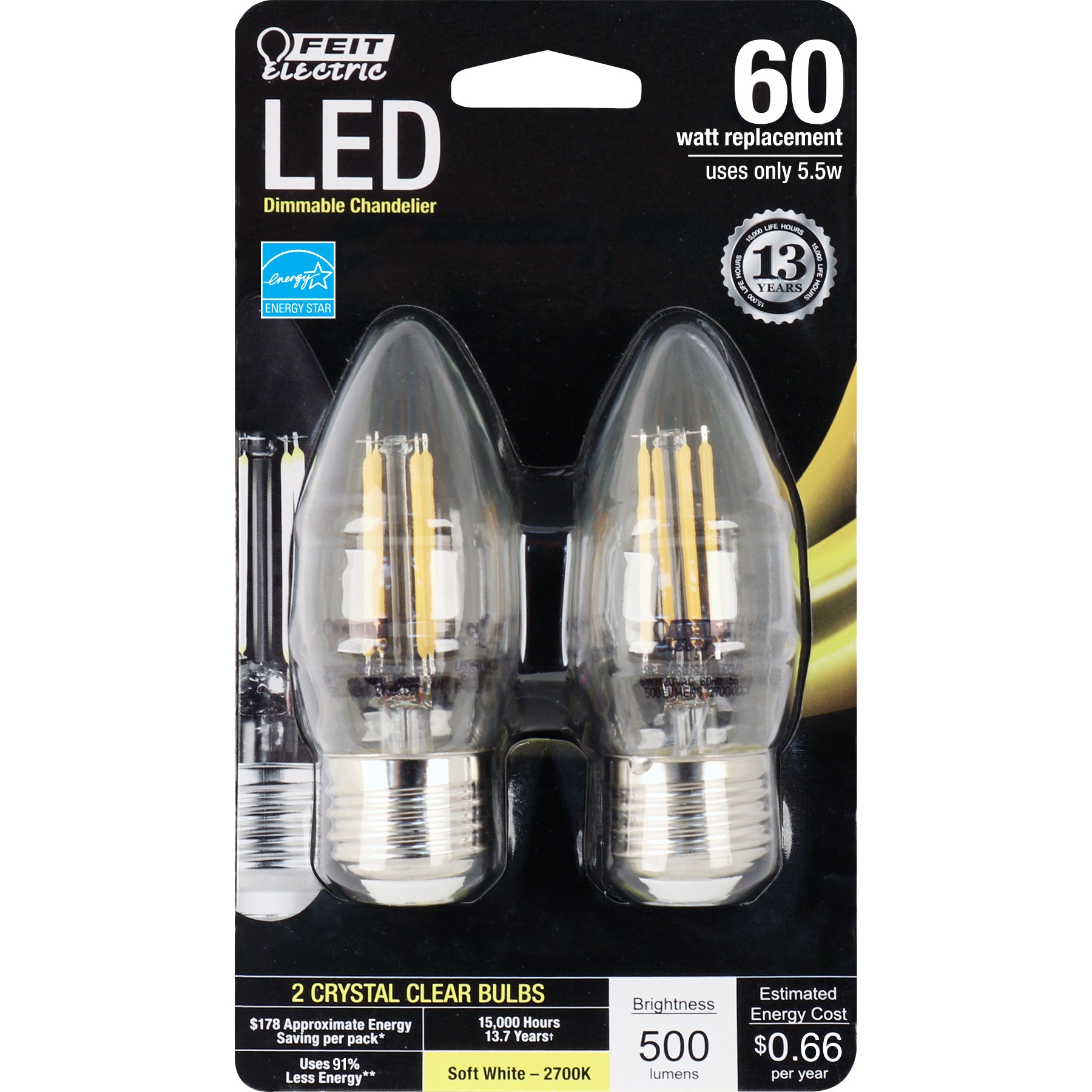 500 Lumen 2700K Dimmable Torpedo Tip LED - Cheap-Us